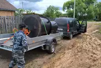 Монтаж станции Евро Диамант 3 лонг с принудительным сбросом Ивановская обл., д. Лысново